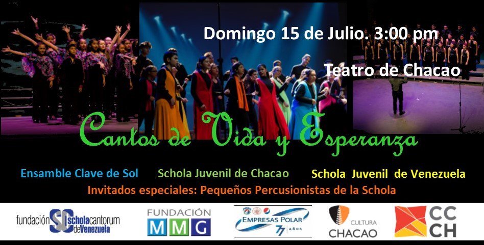 ESTE DOMINGO.. "Cantos de vida y Esperanza" Ven a contagiarte con la energía y el entusiasmo de estos 100 jóvenes. NO TE LO PIERDAS..  ow.ly/YgrG30kUoLM