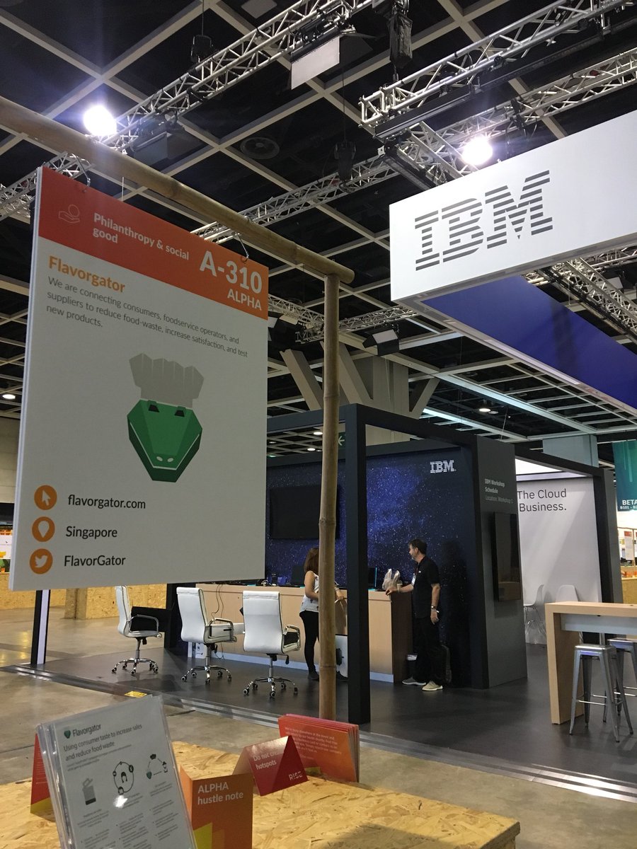 Flavorgator's tweet photo. Less than an hour until #RISEConf Day 3 kicks off! We are exhibiting at booth A-310 in front of the #IBM stall so come check us out!! https://t.co/BTjVSj7sId