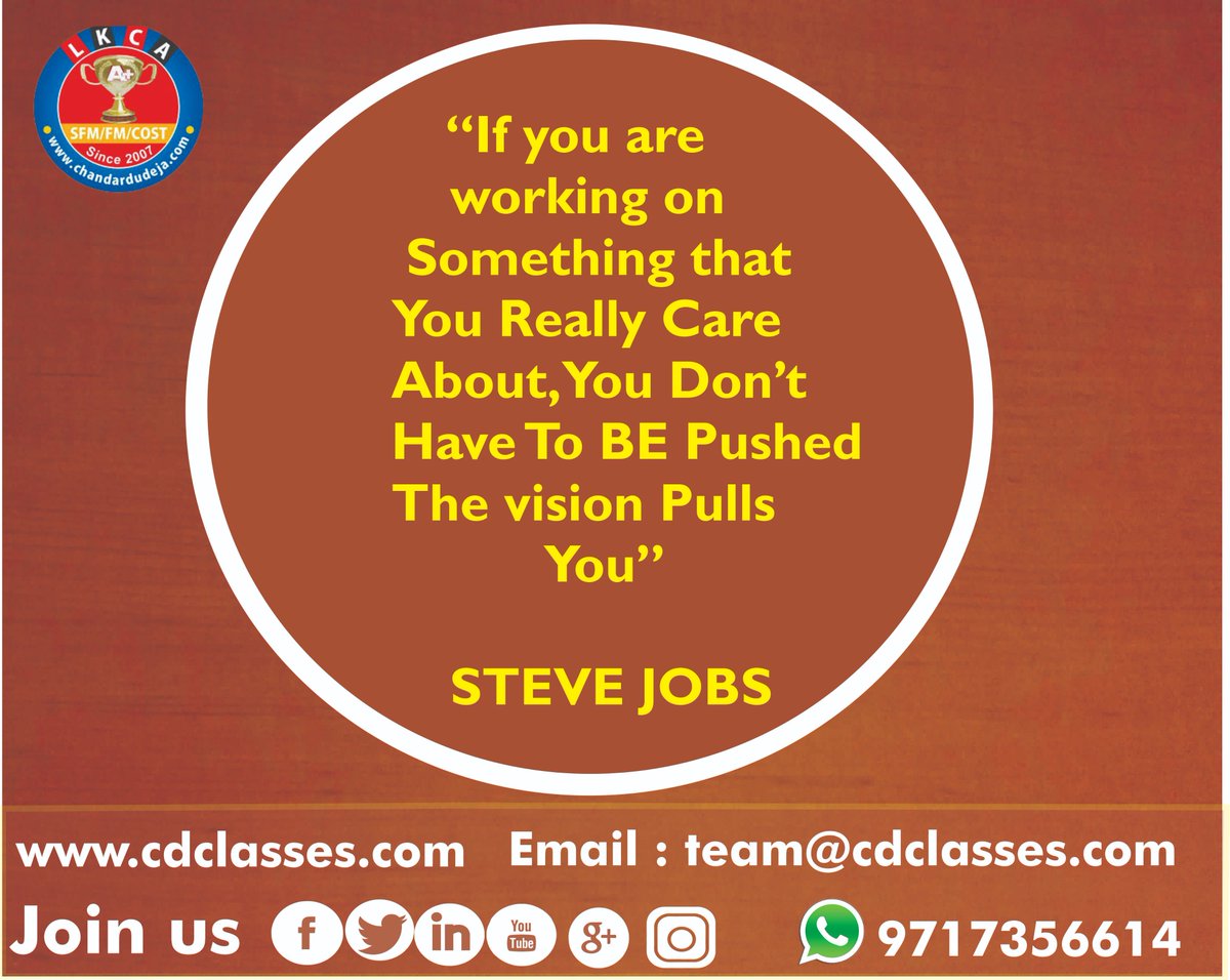 cdclasses's tweet photo. #Thoughtsofday
#cafinal_onlineclasses, #cmafinal_videolecture, #sfmclasses #csprofessionalclasses
#cmainterclasses #cainterclasses https://t.co/9IYQicyUWg