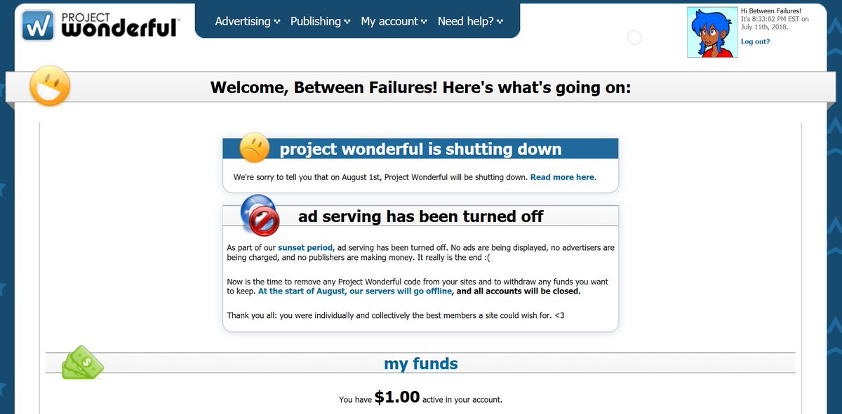 betweenfailures's tweet image. I guess I&apos;m just a sentimental fool, but it was hard to log out of @Project1derful for the last time. It&apos;s been part of my routine for years &amp;amp; I wouldn&apos;t have what I have today if they hadn&apos;t come along when they did. Thank you for everything.
