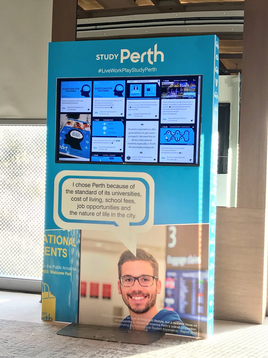 Live tweets from @StudyPerth Report Launch with @QSEnrolmentS ✈️🎓 #LiveWorkPlayStudyPerth