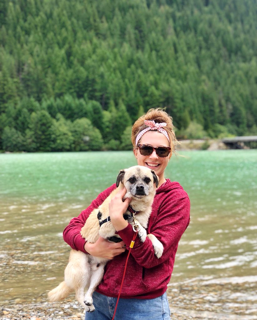 #AllAmericanPetPhotoDay my grey-haired baby and I at #DiabloLake 😍
