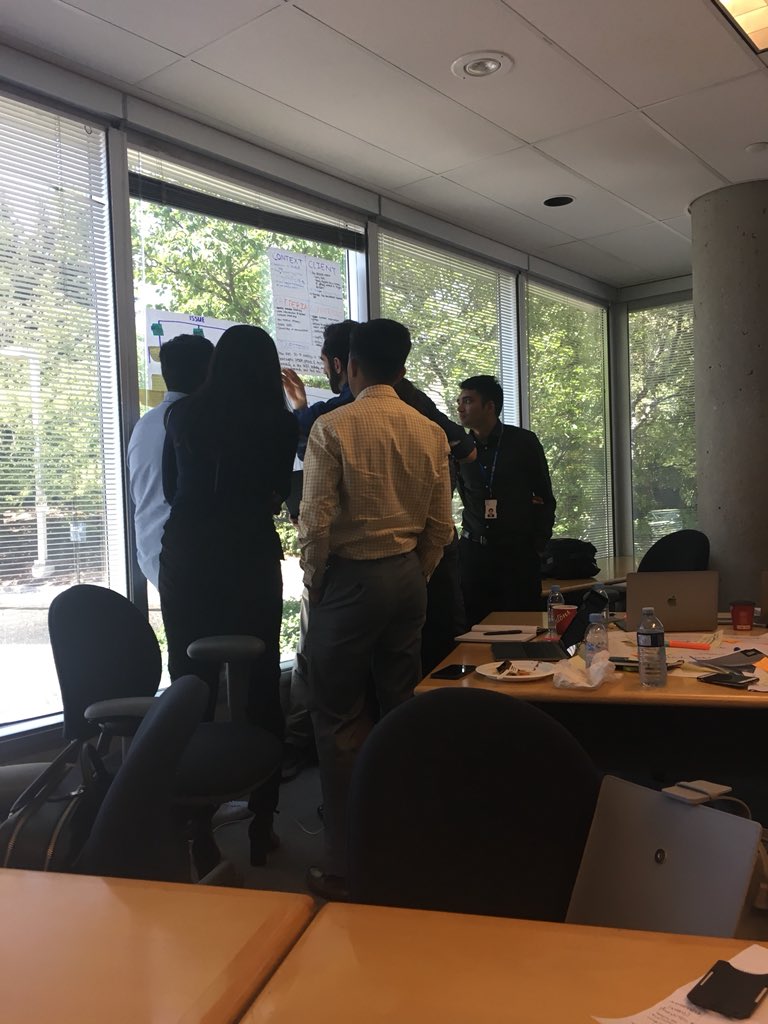 HilaryMcVey's tweet photo. Amazing day 1 in the books for Issue Based Consulting. These consulting teams worked hard!!#gbscanada #cbd @IBMCanada  @deanlinzel https://t.co/2lUJPzxx29