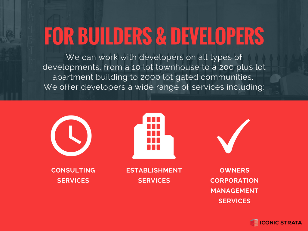 IconicStrata's tweet image. Iconic Strata Management managers have extensive experience working with developers from conception right through to completion. Our breadth of knowledge and skill base has allowed us to provide recommendations to developers which has saved them money and increased the profit ...