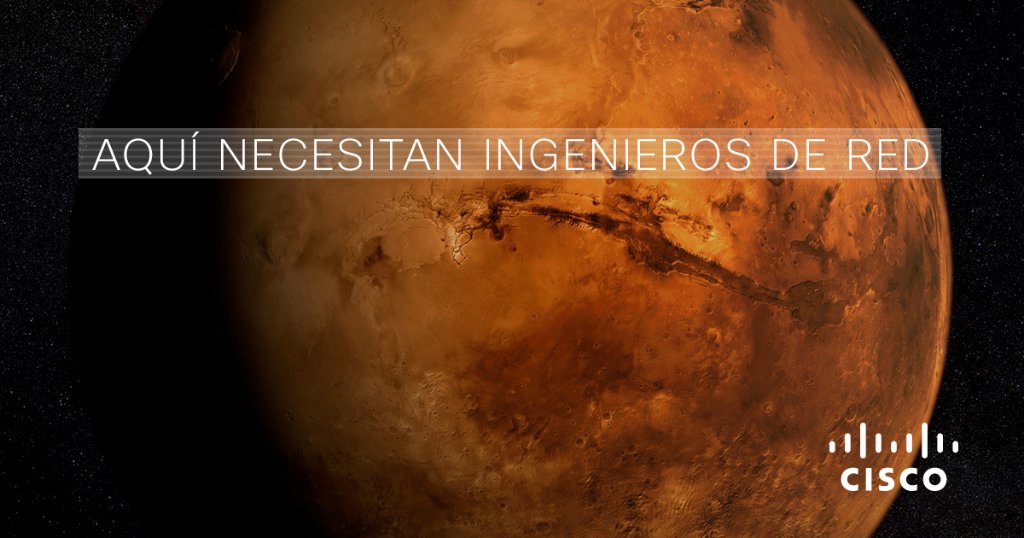 CiscoLatam's tweet photo. Tienes los conocimientos de #red para conectar casi cualquier cosa, ¿incluso una tripulación marciana? https://t.co/gYSLLMfK5Y
#MarsNetworkChallenge
#CiscoDNA https://t.co/iZExVxaIAd