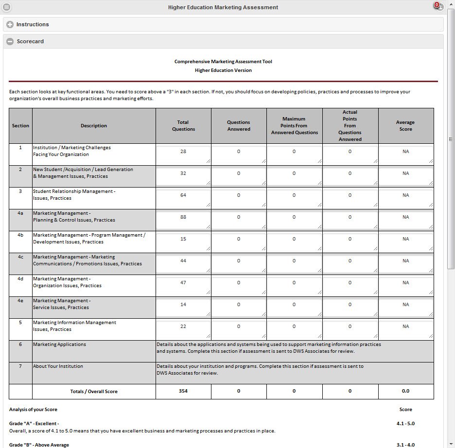 #edsocialmedia - Higher Education Marketing Assessment + FREE 1-hr. Consultation / Review  goo.gl/O8VcIc