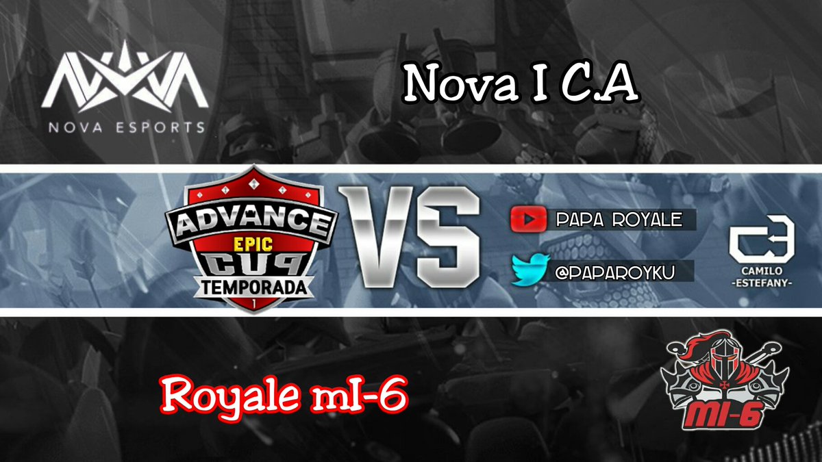 Chicos gran final de una de nuestras copas la Advance Epic Cup en un gran partido entre @nova_caoficial vs @Royale_MI6 en el canal de @paparoyku vamos a apoyar con todo 👉 youtu.be/hsFUVbwXFbI Go a darle apoyo
