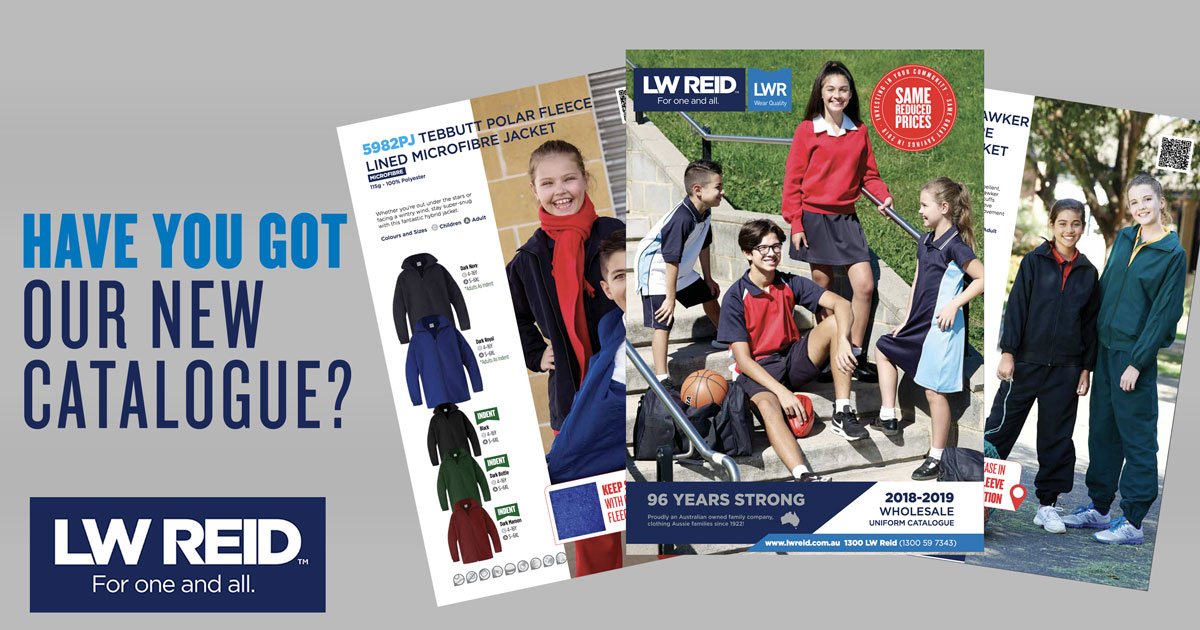 Don't miss out on our latest catalogue! Head over to the blog and discover how you can request one today - Natalie
lwreid.com.au/blog/catalogue… #Don'tMissOut #LatestCatalogue #NewProducts #SchoolUniforms #TeamUniforms #ClubUniforms