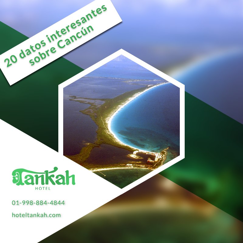 Conoce estos 25 datos interesantes sobre Cancún. Hospedate en #HotelTankah
RESERVA AHORA ➡ hoteltankah.com 🐬🌴😎🌴
.
.
Datos interesantes: ow.ly/ghj330kUyz3 
.
.
#HabitaciónSencilla #PlayasCancun #HotelEnCancun #CuartosEconomicos