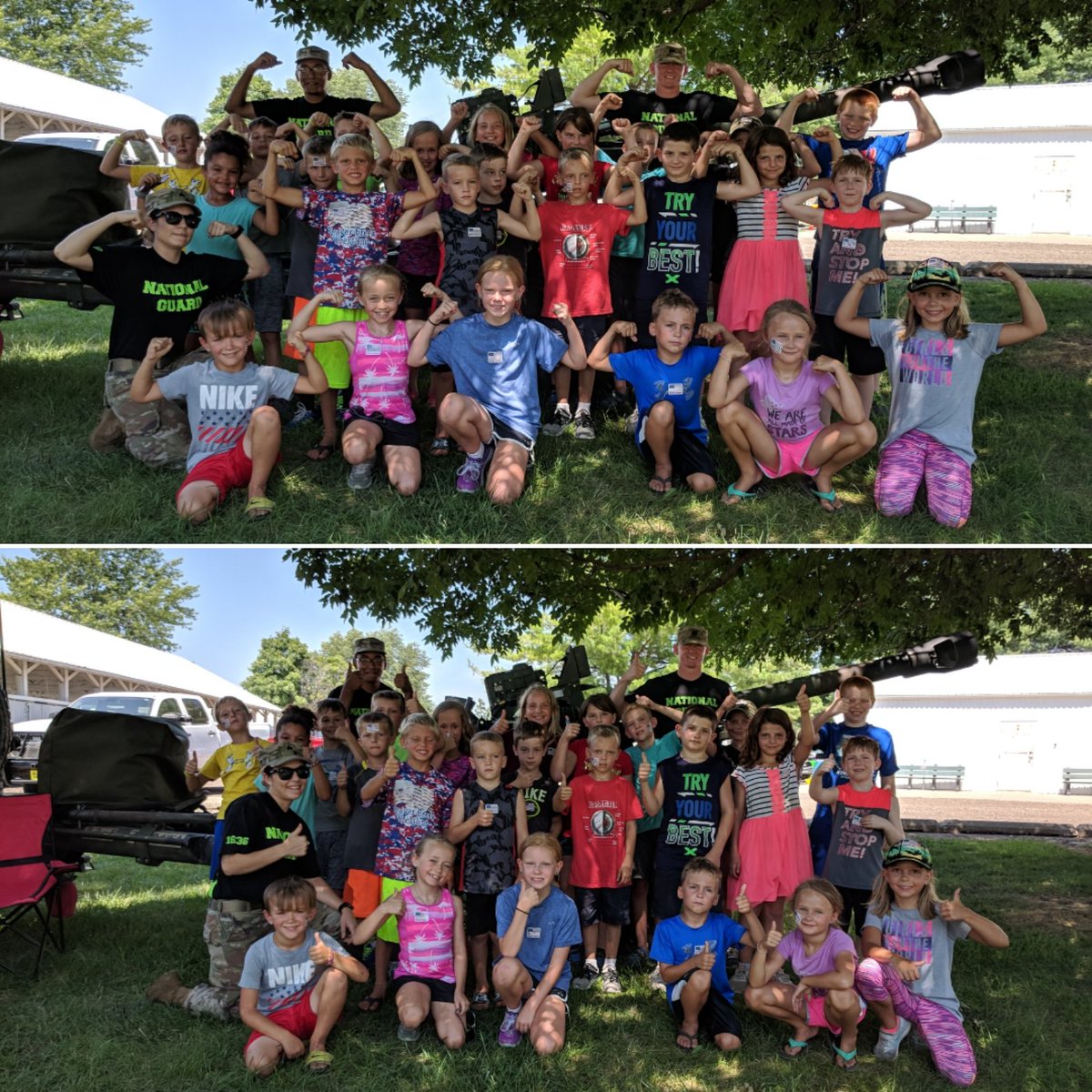 IaArmyNatGuard's tweet photo. #dallascountyfair #iowaarmynationalguard The Iowa Team had an amazing time at the fair today making new friends, memories and enjoying the beautiful weather! Come check us out through the rest of the week and weekend at the Dallas County Fairgrounds 🇺🇸👍 https://t.co/D9nN0uqlrj