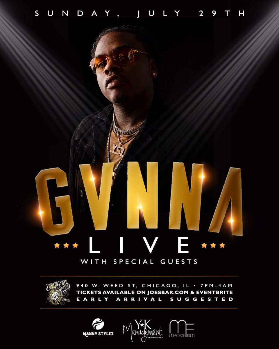 ANY ARTIST LIKE TO OPEN FOR GUNNA HML