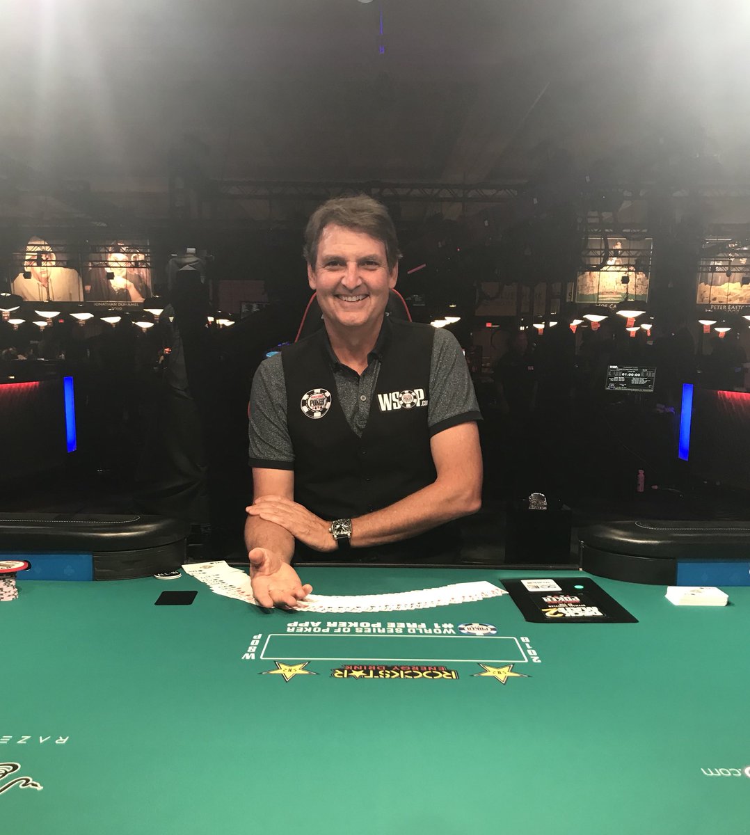 alcorn_heather's tweet photo. Found a replacement for me in the dome today! @lonmceachern fits right in π #wsopfun https://t.co/SJRgfj9T04