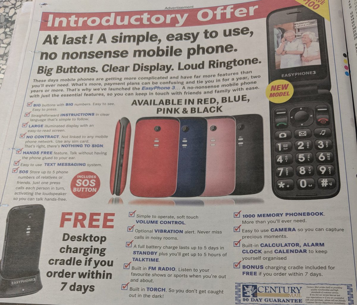 Hauser_Mike's tweet image. Someone has found a container of old mobile phones and is flogging them off as the EasyPhone 3 #antiTechnology