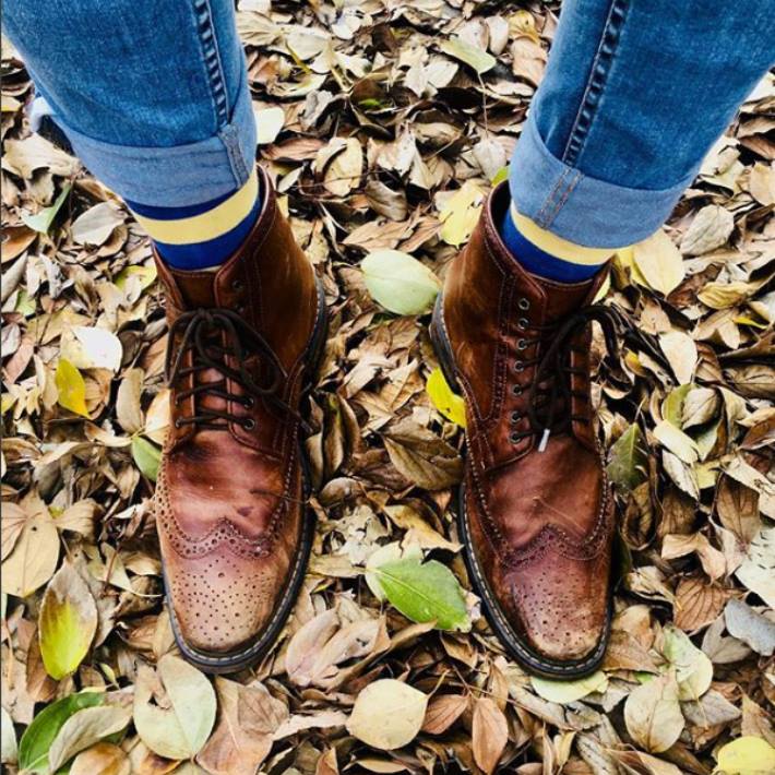 SPITZ_OFFICIAL's tweet photo. A reliable all-rounder, the #Tosoni Brogue Wingtip Boot will be a wardrobe companion for seasons to come! Featuring timeless pin-punch detailing in rich leather, they're thoughtfully designed for the urban adventurer. https://t.co/NkjhMLobZK