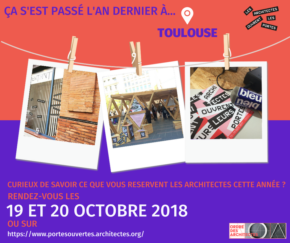 😎Lors de la précédente édition, les architectes de la Ville de Toulouse ont redoublés d'efforts pour venir à votre rencontre et vous faire passer une journée exceptionnelle sous le signe de l'architecture ! 
Le programme de l'édition 2018 c'est par ici 👉 urlz.fr/7lX4