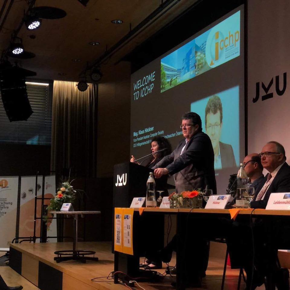 hggezwitscher's tweet image. Klaus Höckner bei der @ICCHP_conf rund um das Thema Assistive Technology und #eAccessibility. &amp;gt; #Partizipation, #Inklusion und verbesserte Dienstleistungen für ältere Menschen u. Menschen mit #Behinderung.
#inclusion #disabilities #aging