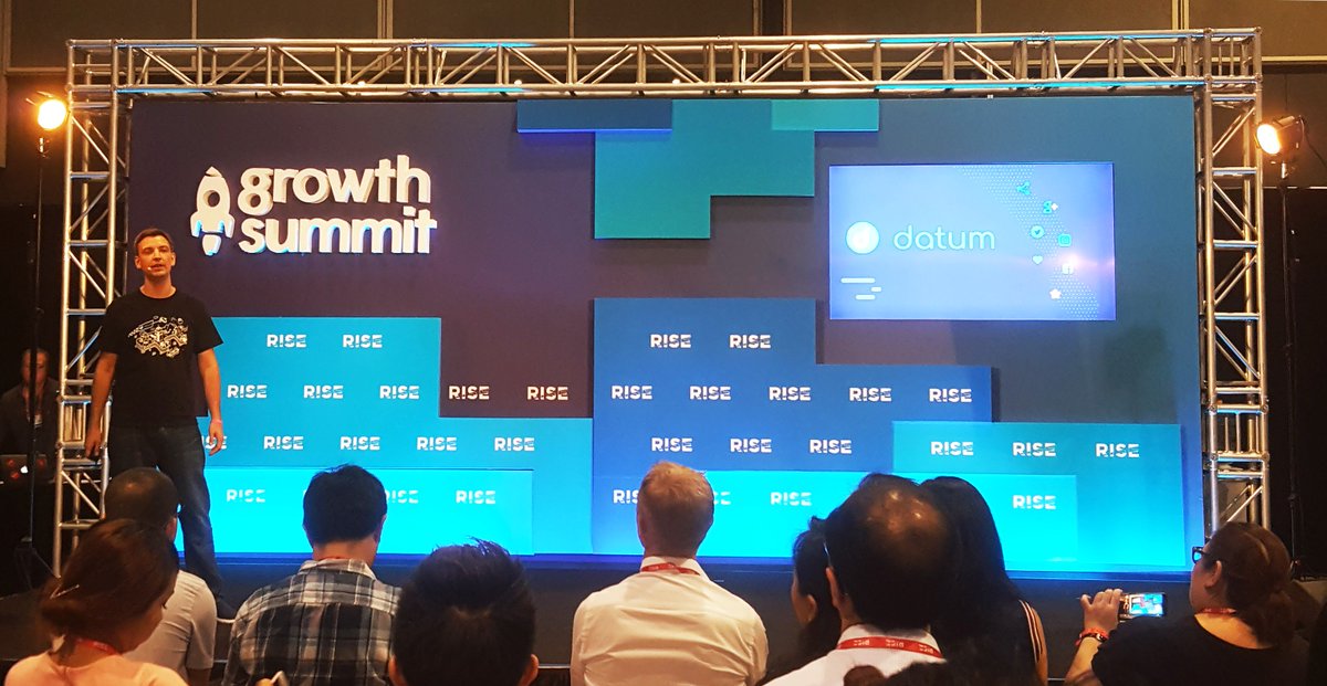 datumnetwork's tweet photo. #Datum CEO Roger Haenni just spoke at #RISEConf 2018 on "Fintech &amp; Money: Datum Foundation: Datum is creating a global data exchange by turning data into tradable commodities" @RISEConfHQ #TakeBackYourData #GetPaid #DataIsTheNewOil https://t.co/MKgmkSLxCh https://t.co/MzjzpCuffr