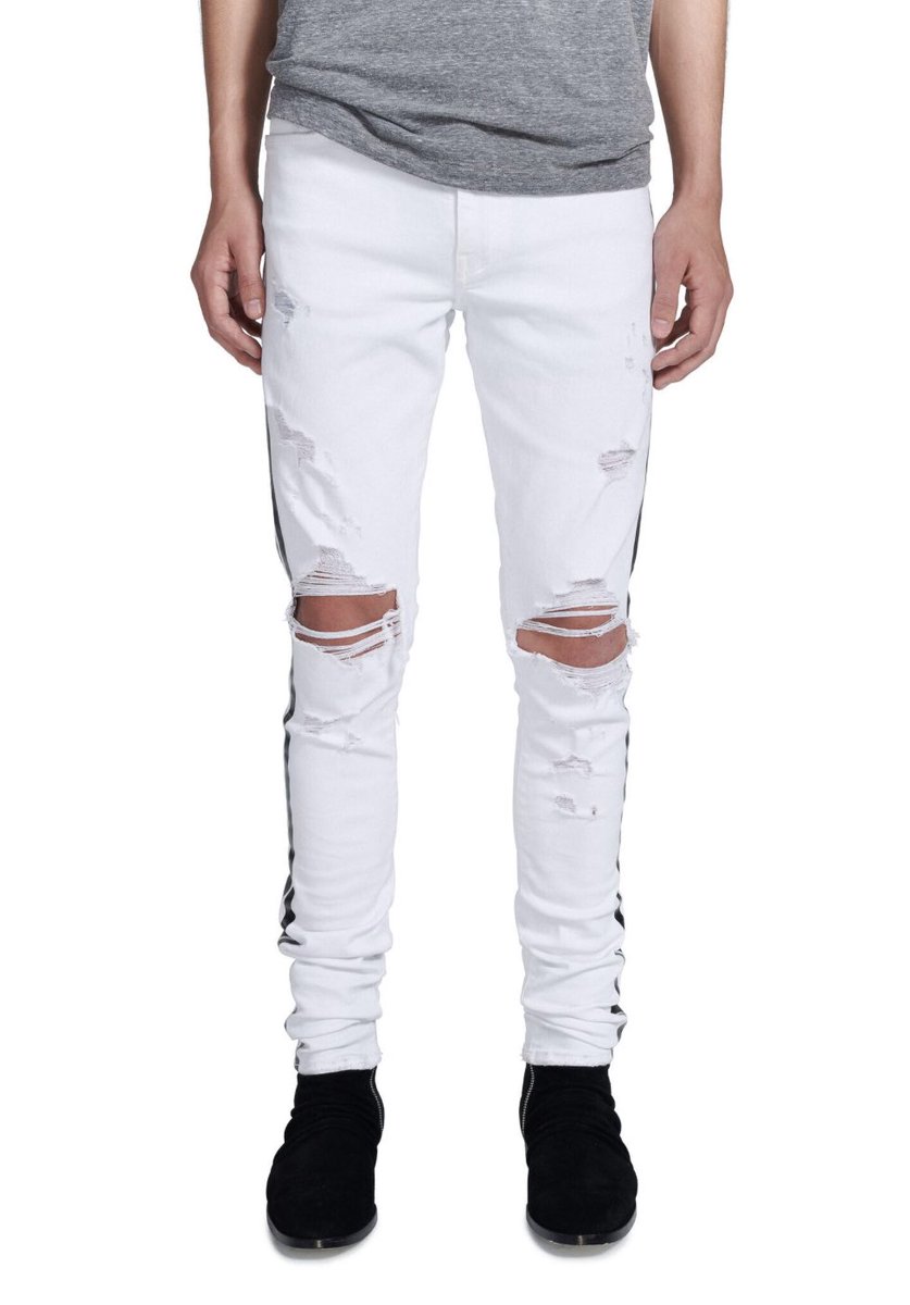 black and white amiri jeans