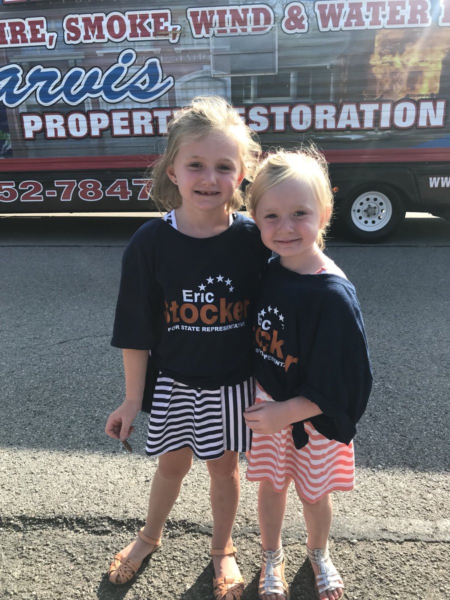 MPSbiedermann's tweet photo. Fun at the Port Huron parade with @KatQuain @ryanleto30 supporting @EricStocker #boatweekend #vote4eric https://t.co/uZEYiFhx3i