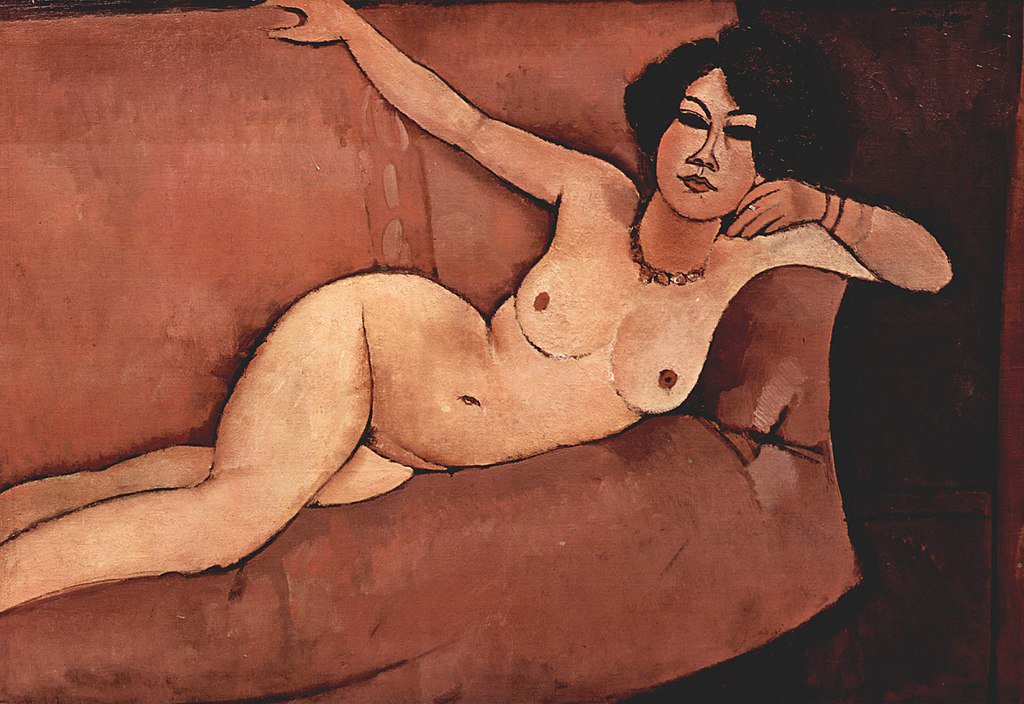 Oggi nel 1884 nasceva il pittore e scultore #AmedeoModigliani.

(NUDO SUL DIVANO, olio su tela, 81 x116 cm, realizzato nel 1916, collezione privata).

#12luglio.