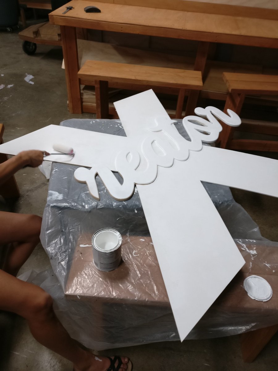 ObraSac's tweet photo. Custom #fabrication! We were provided a vector graphic and created a 3D, 4-foot, portable installation for @garibaldiarts #creatorx #obrasac #customfab #sacramentoart #artandtech https://t.co/qguMdDWCs0