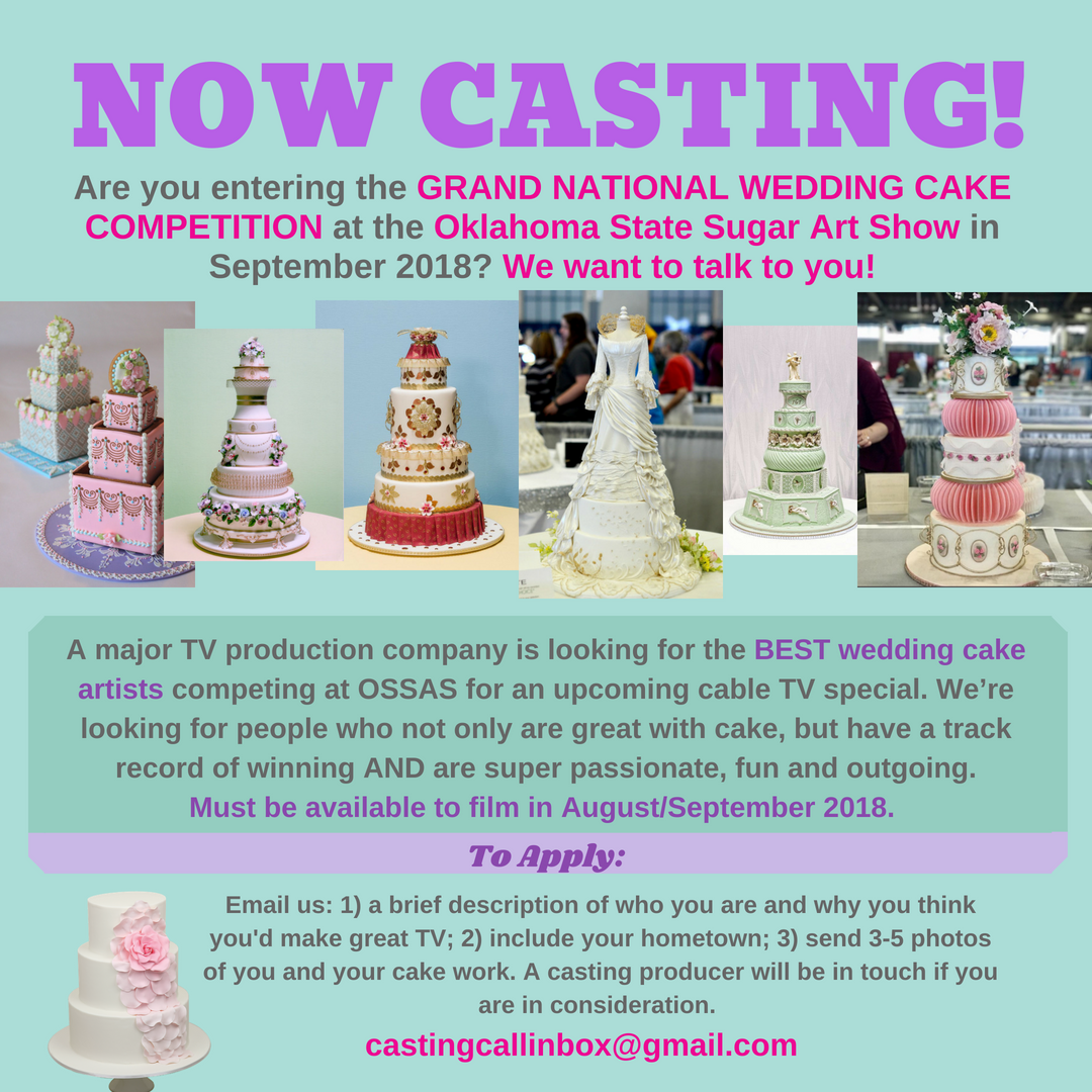 KerryVincentArt's tweet photo. Have been working on some nice surprizes for #OSSAS &amp; the #GrandNationalWeddingCakeCompetition and this is one of them, the casting call will tell you what you need to do! https://t.co/XpTzKB3o5p