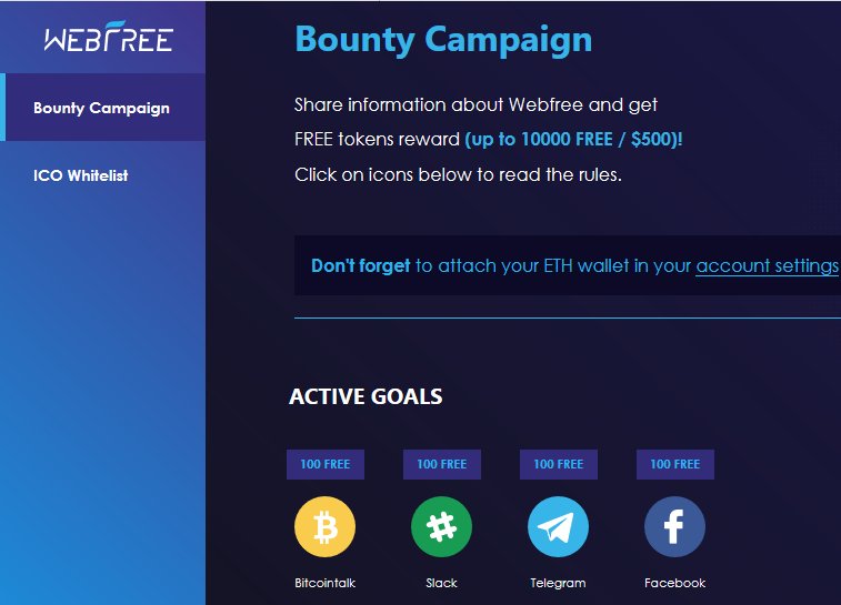 WebfreeOfficial's tweet image. Participate in the Webfree bounty campaign: 

🖥️ Reach 14 goals
📩 Earn 10000 FREE tokens
📡 Join hundreds of participants

Join now: webfree.io