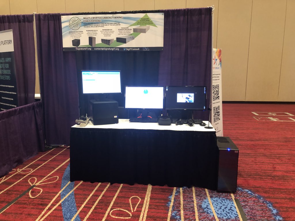 Charts_TA's tweet photo. https://t.co/snyPbD7AWI is all set for tomorrow first day at the Blockchain World Conference, come visit us at booth 212! #rainmaker #blockchain #crypto #ecofriendly #burstcoin #harddiskmining #Mining #bwcevent https://t.co/qfmvKZ2shP