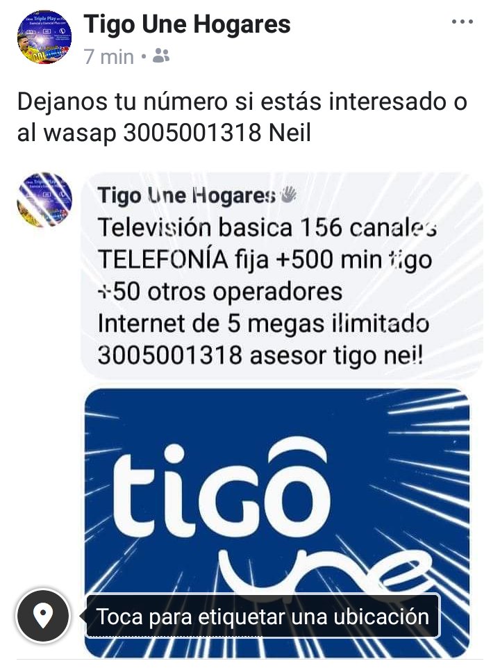 THogares's tweet photo. Solicita tu servicio tigo Une hogar https://t.co/cuYAZbsGtE