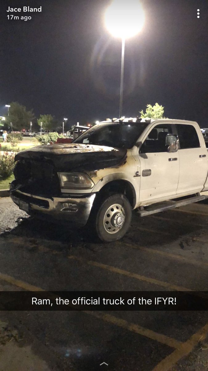 j7bland's tweet photo. Ram, official truck of the IFYR! https://t.co/jvjxKFgya0