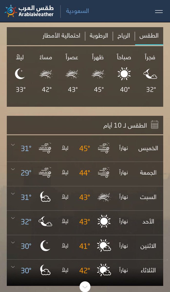 الطقس في الرياض احوال حالة الطقس