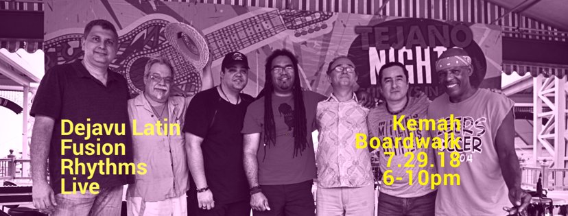 El proximo domingo 29 de Julio, volvemos al Kemah Boardwalk para tocarles un poco de salsa! No se lo pierdan