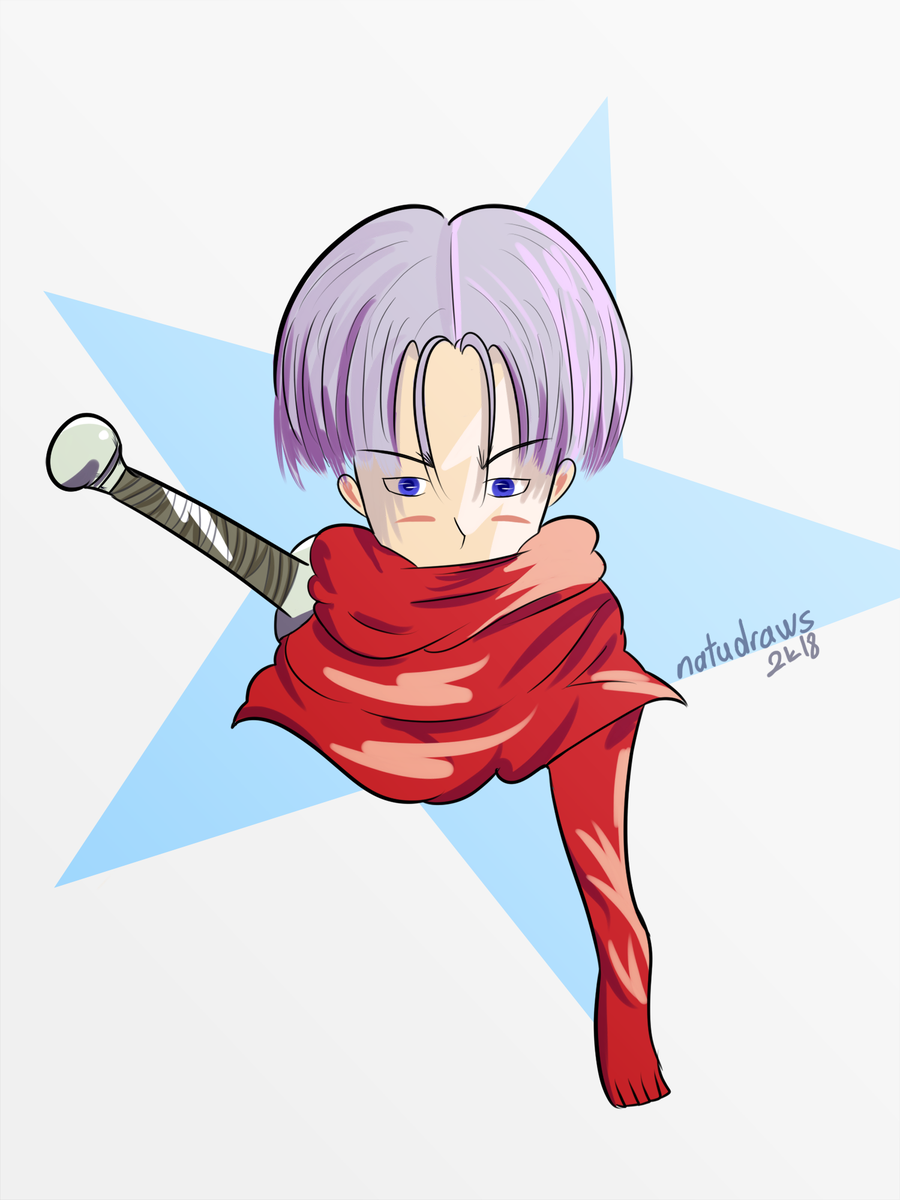 Natudraws On Twitter When Bulma Dresses Trunks Up