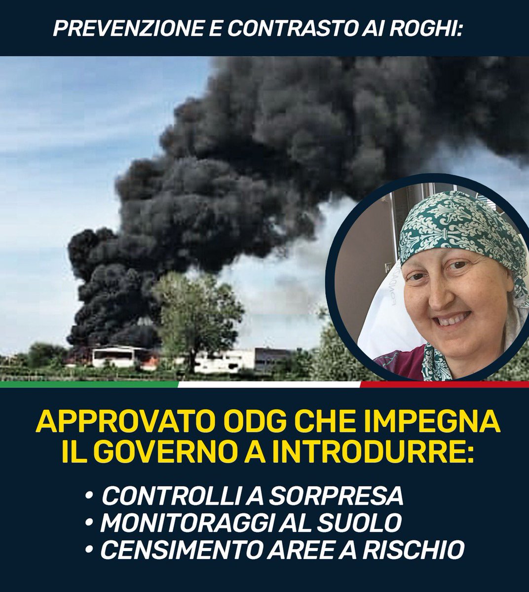 IolandaNanni's tweet photo. APPROVATO Ordine del Giorno #M5S per la prevenzione ed il contrasto ai #roghi presso impianti #rifiuti Leggi l’impegno del #governo https://t.co/eZNk7qxFIt