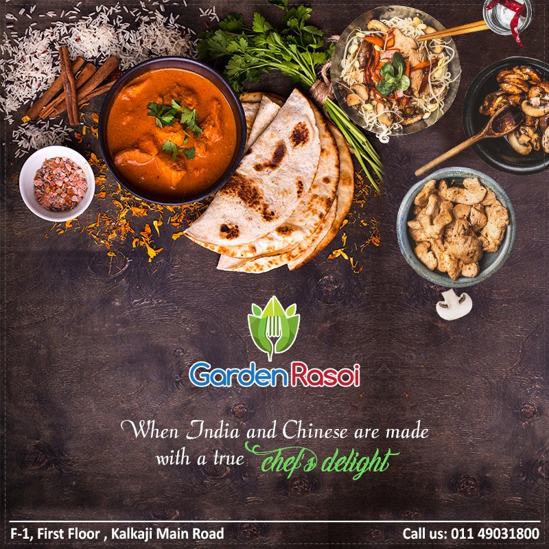Circle_Cafe_Bar's tweet photo. Relish the delightful cuisines of Indian &amp; Chinese with recipes that are a supreme delight at #GardenRasoi #Kalkaji https://t.co/GKhAdAH3Q1