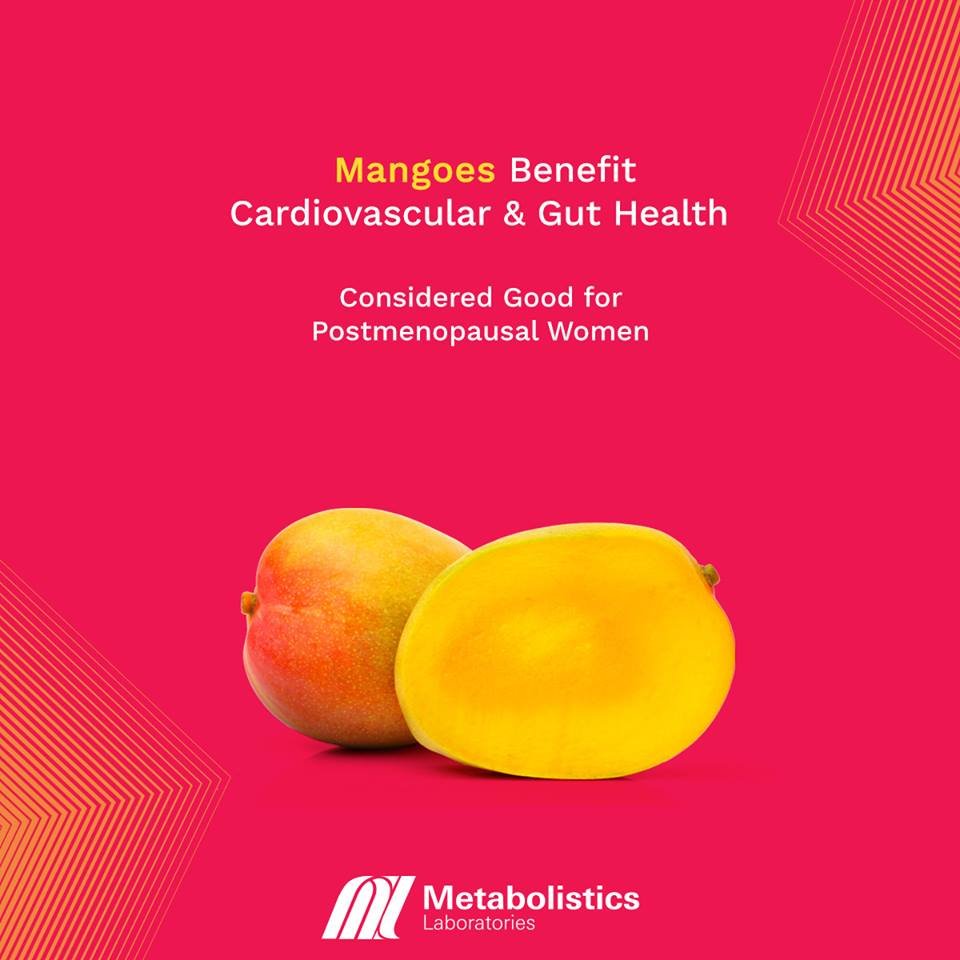 Mangoes contain a mix of polyphenols, including mangiferin, quercetin, gallotannins, & gallic acid have a beneficial effect on systolic blood pressure among healthy postmenopausal women. 
#Mangoes #BenefitsofMango #MarketTrends  #SupplementTrends #MetabolisticsLaboratories
