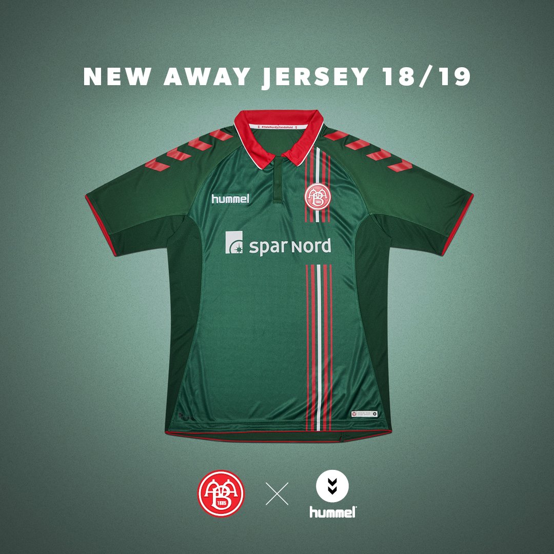 logik Hverdage Donau hummel on Twitter: "NEW @aabsportdk AWAY 18/19! The new AaB away jersey is  held in a bold dark green color, but still has a sign of the classic AaB  stripes just above