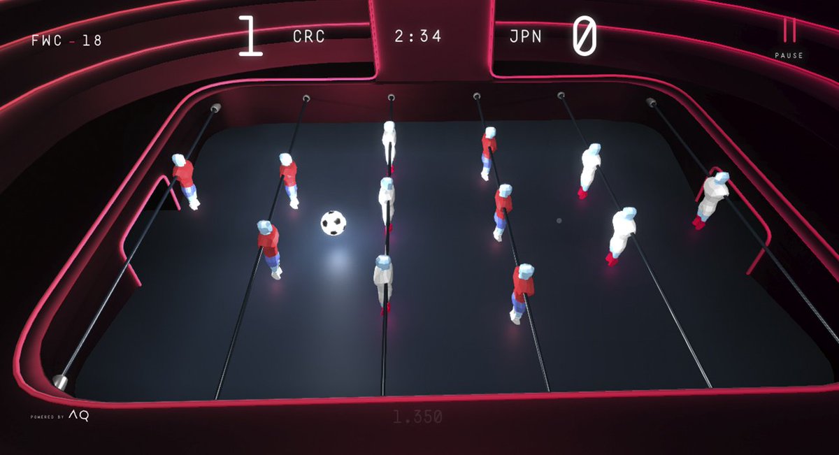 Check out this interactive 3D Foosball Game! The 2018 Foosball World Cup created to celebrate the FIFA World Cup and all the foosball lovers by <a href="/aquest/">AQuest</a> (Italy) wins #SOTD &amp; #DEVAWARD bit.ly/2N5jccx #WebDesign #WebDev #Gaming