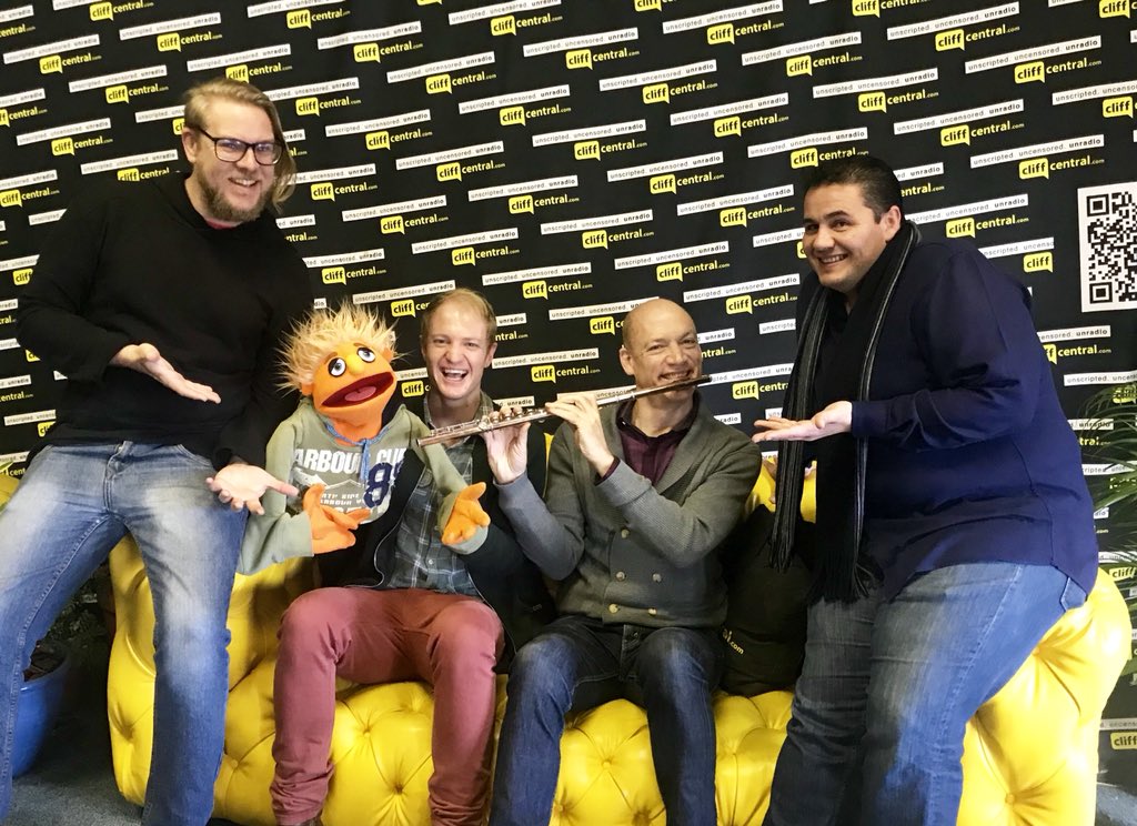 Alan Ford (@alanfordsa) on Twitter photo .<a href="/GarethCliff/">Gareth Cliff</a> live at 9am - Grammy Award Winner <a href="/wouterkellerman/">Wouter Kellerman</a> in studio - @DanielKGeddes and @AvenueQ_SA <a href="/Carolyn_Steyn/">Carolyn Steyn</a> Now all happening .<a href="/GarethCliff/">Gareth Cliff</a> live at 9am - Grammy Award Winner <a href="/wouterkellerman/">Wouter Kellerman</a> in studio - @DanielKGeddes and @AvenueQ_SA <a href="/Carolyn_Steyn/">Carolyn Steyn</a> Now all happening