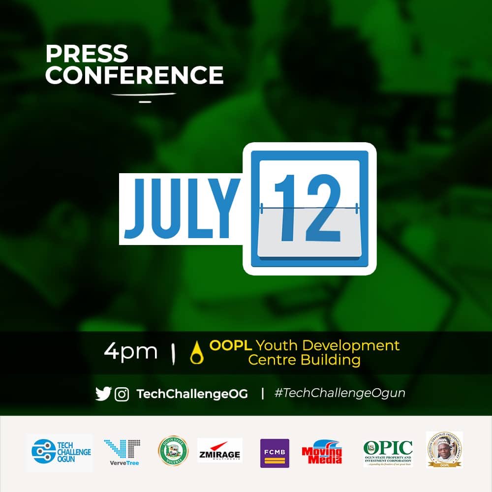 TechSummitOgun's tweet photo. #TechChallengeOgun18 set to host the 10 selected idea owners at a press conference today.
Time: 4:00pm
Venue: OOPL Youth Development Centre Building
#Abeokuta #Ogun #Technology #Innovation #TechIdeas https://t.co/2KRBq6Xo91