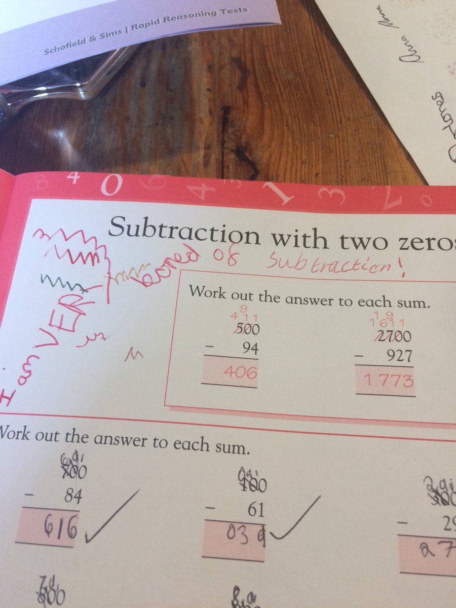 GrammarThrough's tweet image. English teacher reaction to my child’s moan on her maths homework. ‘It’s bored WITH not bored of, darling.’

#englishteacher #mathshomework #childrenofteachers