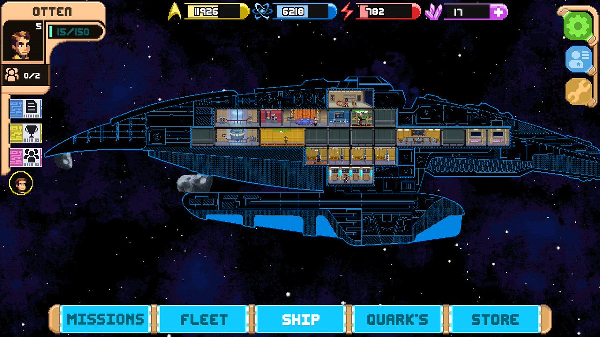 ThePotterGeist's tweet photo. This game should keep me occupied for a few weeks..I hope. It has lots more action and things to do than #HogwartsMystery which disappointed me a lot 😕. #StarTrek #Trexels2 #TrexelsII. Of course you need to be a #Trekkie if you want to play and understand it https://t.co/cYyrPjSr1v