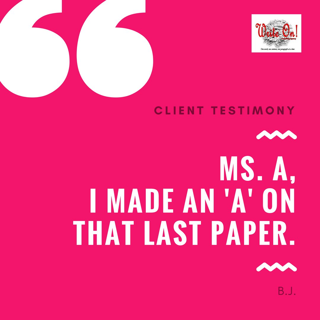 A_HarrisMethod's tweet image. Client Testimony... #writeonright #writeonconsultingagencyllc #adrianneharrismethod #whatIdoworks #donottakemywordforit #clienttestimony #topnotchscore #youwriteIhelp #wedonotwritepapersforyou #allyourwork #Ijusthelpyouthroughtheprocess