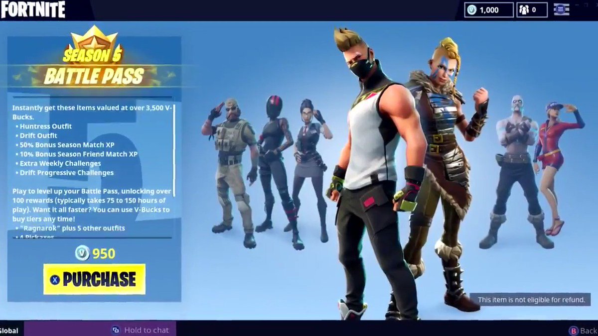 Fortnite Season 6 Battle Pass Tier 100 Challenges V Buck - 