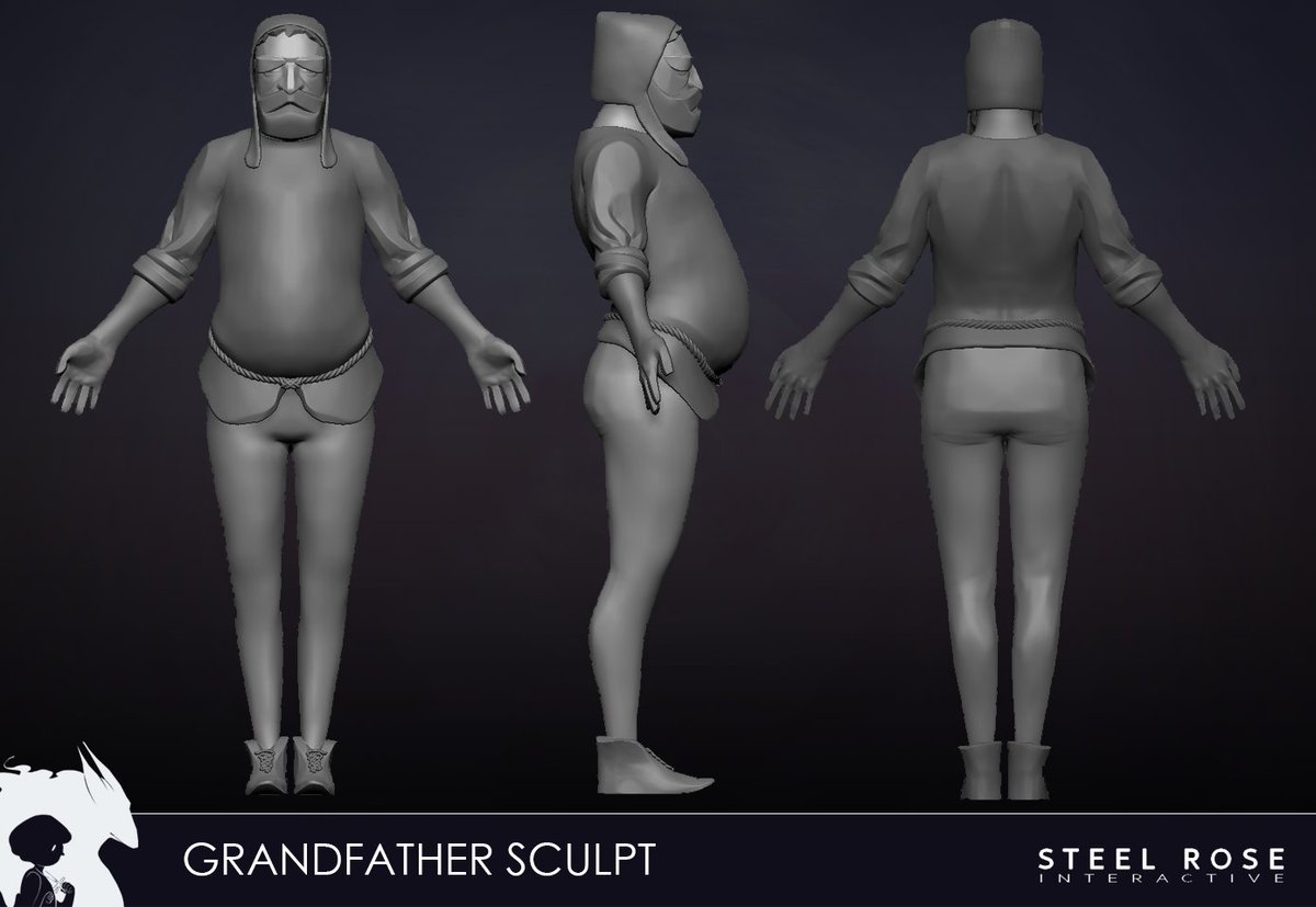 SteelRoseInt's tweet image. Aaanndd also finished the sculpt for the grandfather!
#indiedev #gamedev #zbrush #sculpt #tranzfuser