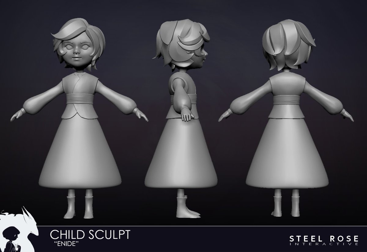 SteelRoseInt's tweet image. Finished sculpt for the child. Can't wait to get her textured!
#gamdev #indiedev #sculpt #zbrush #tranzfuser