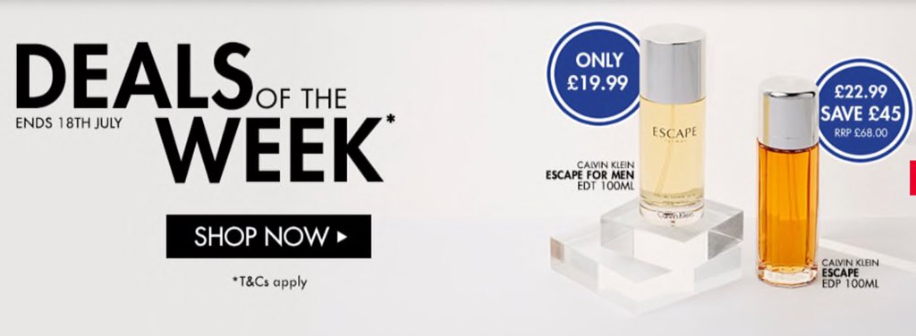 TPSLuton104's tweet photo. New Deal of the week started today...come on down and grab this classic scent for her and for him at the perfume shop Luton mall today....offer ends on 18th July @TheMallLuton https://t.co/96nDEikxWX