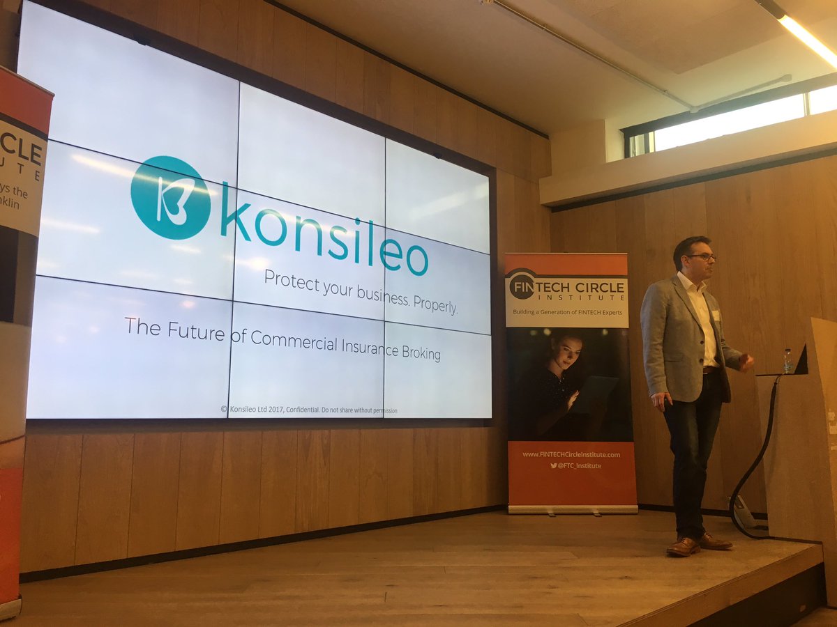 Konsileo's tweet photo. Did you spot us talking about the future of #commercial #insurance #broking at the @FINTECHCircle event last week? We had a great time - thanks for having us! #ThrowbackThursday #AI #FutureofBroking https://t.co/a66WkKclB8