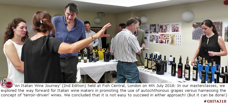 'An Italian #Wine Journey' showcased #wines of unusual #grape varieties eg. #mornasca, #gruaja, #babarossa, #vespaiolo Commercial difficulties aside, given huge resource of #autochthonous #grapes &amp; unique #terroirs, we can look forward to exciting new wines from #Italy! #GSITAJ18