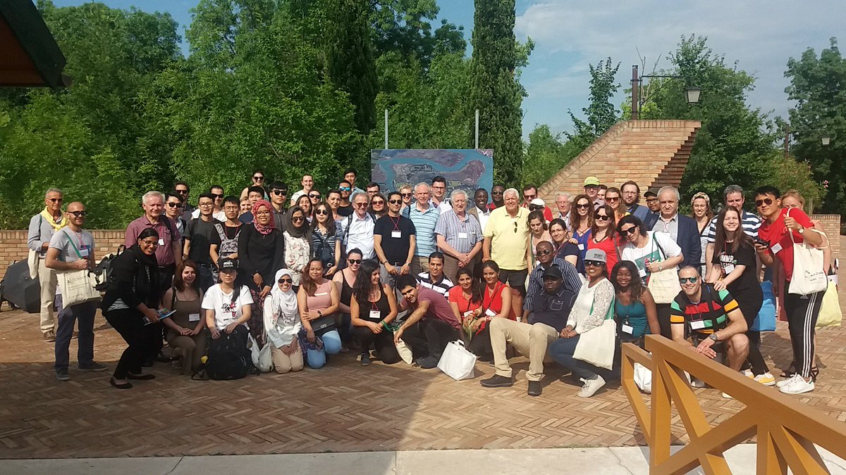 greenchemsummer's tweet photo. The whole group yesterday while visiting the Venetian Lagoon on a boat trip! Changeable weather! https://t.co/EFqhDI4qxr